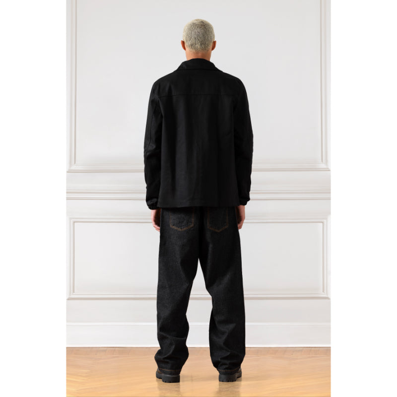 CAMPUS GABARDINE JACKET (BLACK)